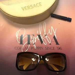 Versace Sunglasses in Brown and Cream